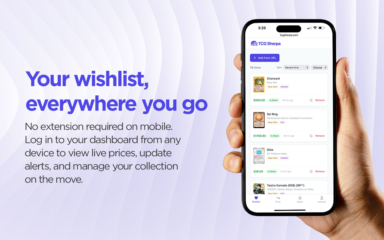 Your wishlist, everywhere you go